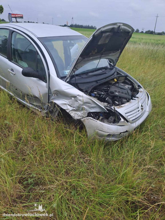 Wypadek na DK91 w Unisławicach