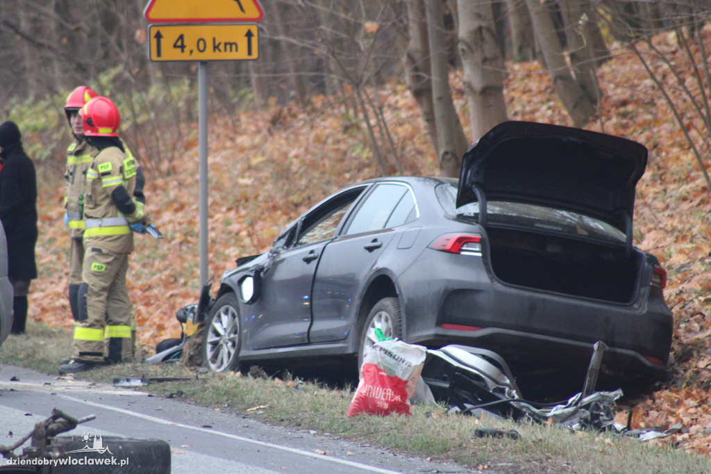 Wypadek na DK62. Zderzyły się trzy auta