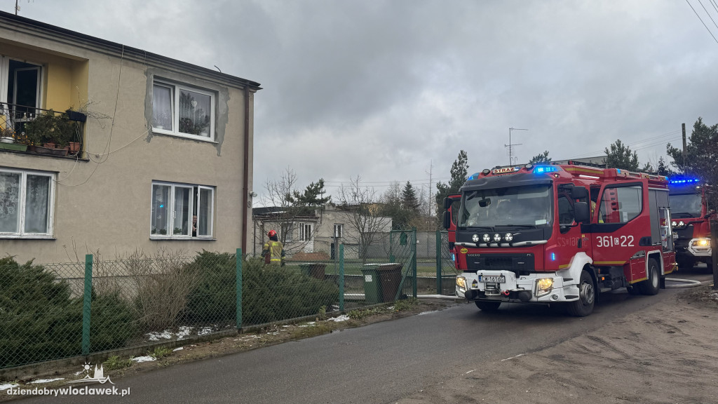 Pożar kotłowni przy ulicy Dolnej